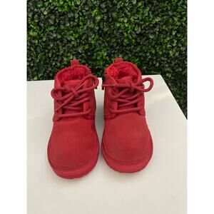 UGG Red Neumel Lace up Boots kids Size 9